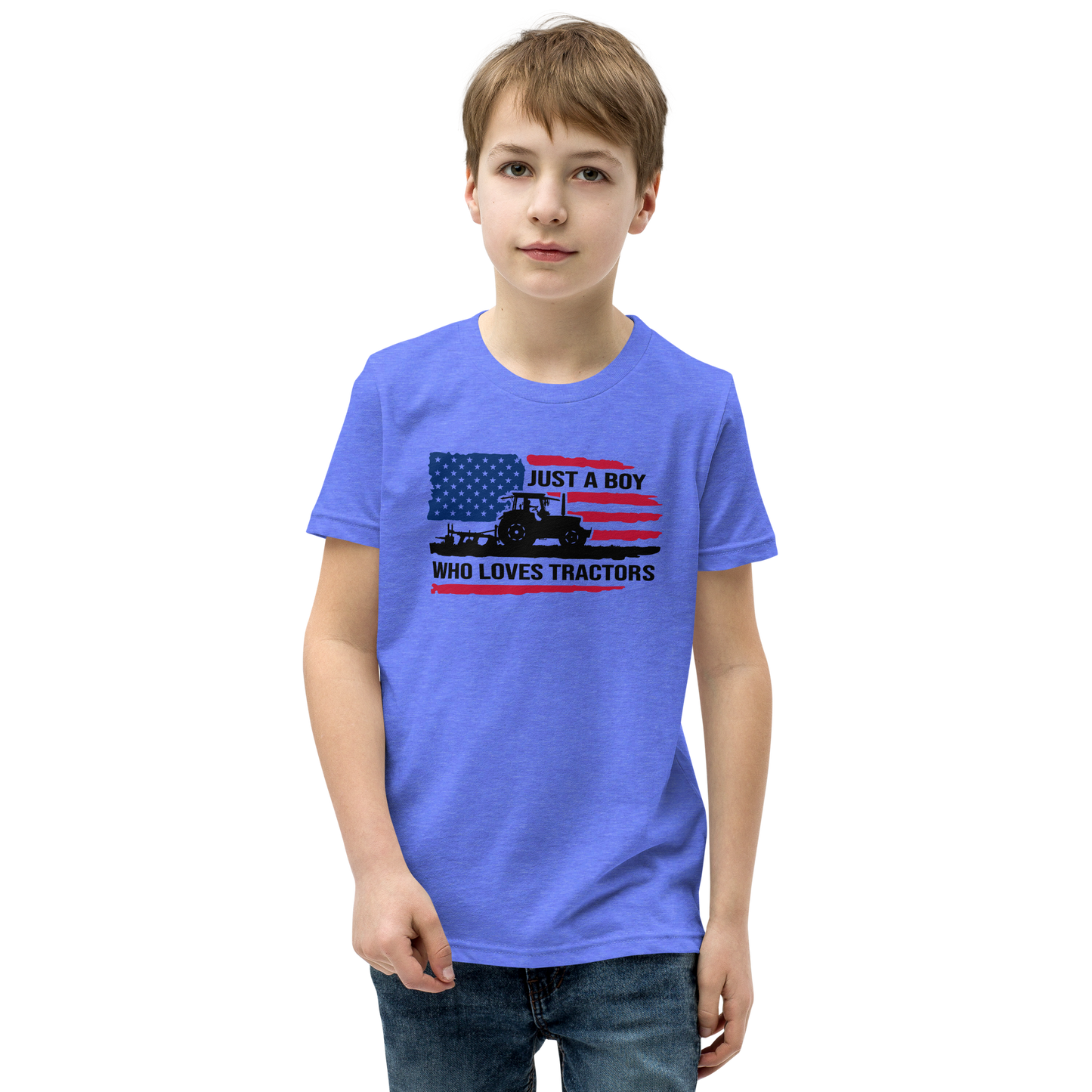 Just a boy who loves tractors - T-shirt