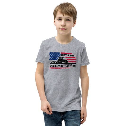 Just a boy who loves tractors - T-shirt