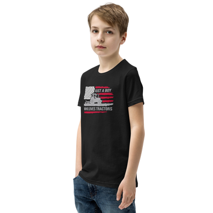 Just a boy who loves tractors - T-shirt