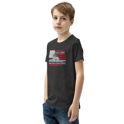 Just a boy who loves tractors - T-shirt